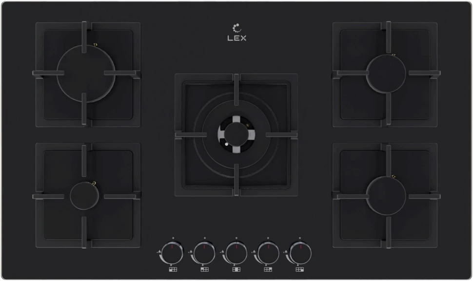 Газовая варочная поверхность Lex GVG 954 BBL черный