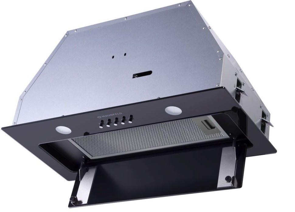 Вытяжка встраиваемая Maunfeld Trapeze 601GG черный управление: кнопочное (1 мотор)  