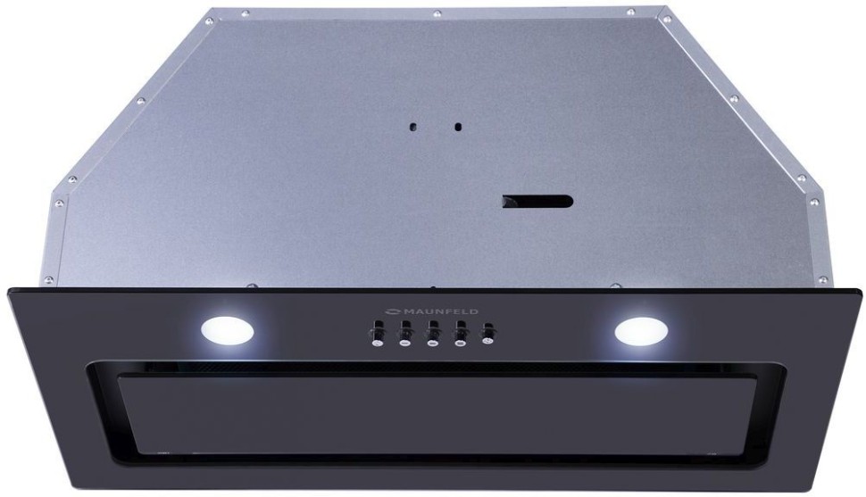 Вытяжка встраиваемая Maunfeld Trapeze 601GG черный управление: кнопочное (1 мотор)  