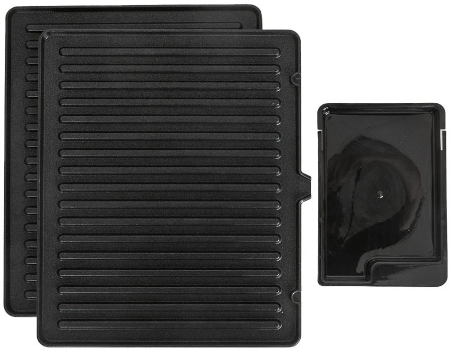 Электрогриль Supra GS-7620 2000Вт черный/серебристый