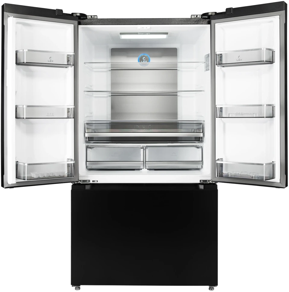 Холодильник Lex LFD595BxID 2-хкамерн. черная сталь инвертер