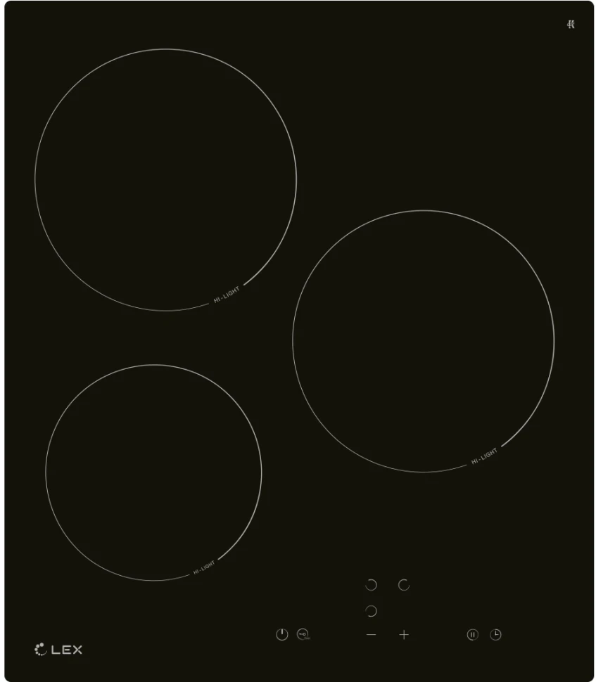 Варочная поверхность Lex EVH 430B BL черный  