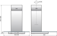 Вытяжка каминная Elikor Кристалл 60Н-430-К3Д нержавеющая сталь/тонированное стекло управление: кнопочное (1 мотор)