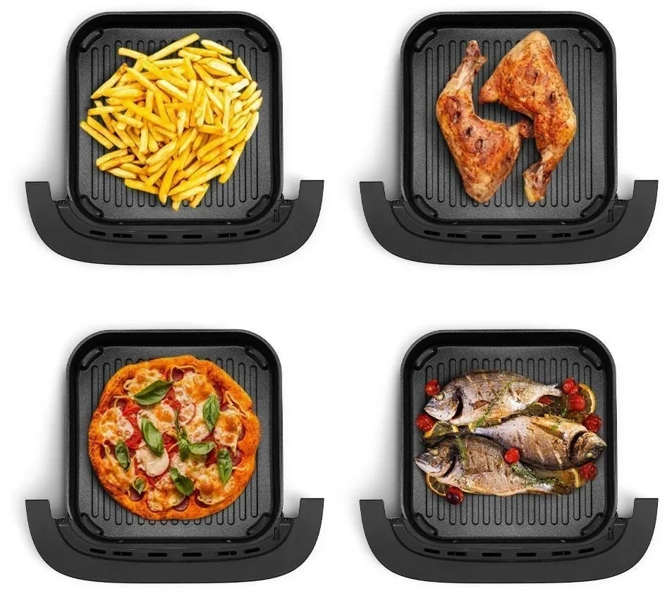 Аэрогриль Kitfort КТ-2289 2200Вт черный/серебристый