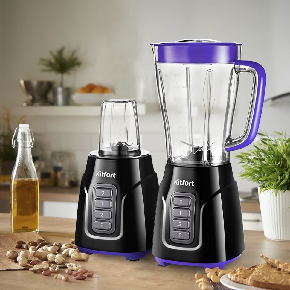 Блендер стационарный Kitfort KT-3032-1 500Вт фиолетовый  