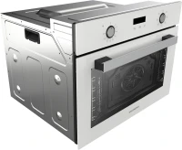 Духовой шкаф Электрический Hyundai HEO 64512 WG стекло белое/черный