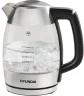 Чайник электрический Hyundai HYK-G9408 1.9л. 2200Вт черный/серебристый корпус: стекло  