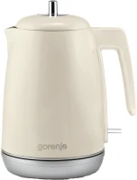 Чайник электрический Gorenje K15RL 1.7л. 2200Вт бежевый корпус: металл/пластик (742730)