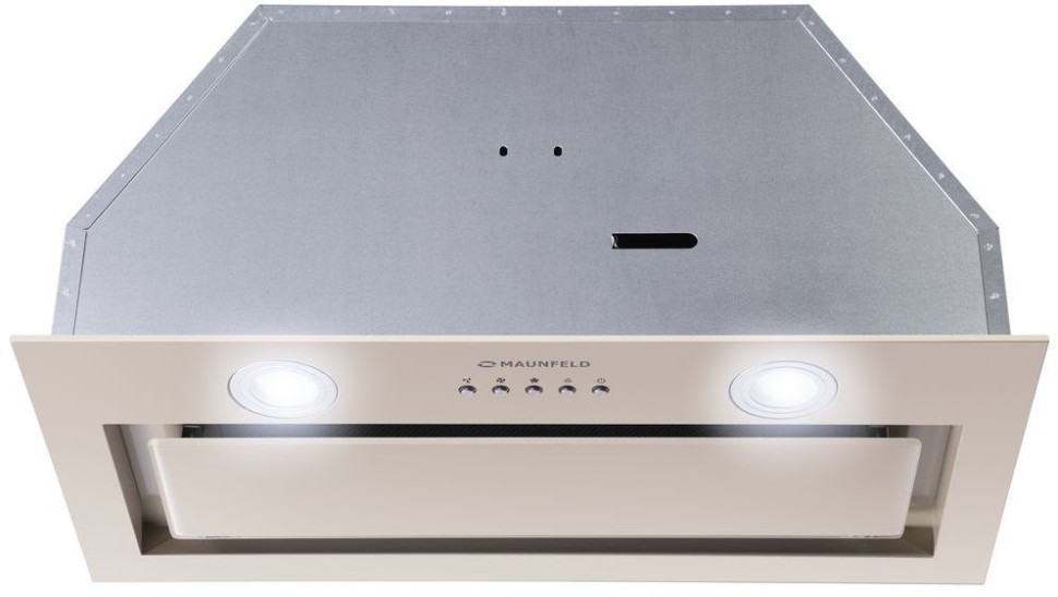 Вытяжка встраиваемая Maunfeld TRAPEZE 602IG бежевый управление: кнопочное (1 мотор)  