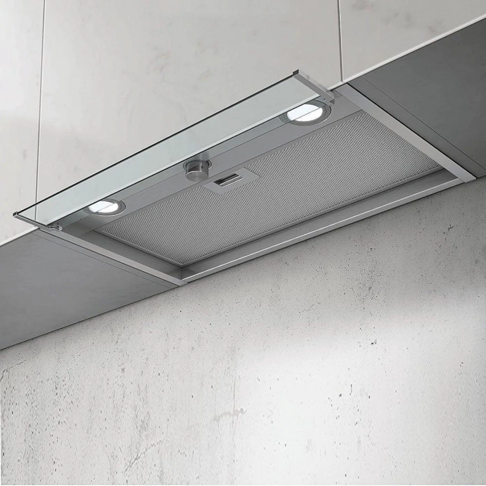 Вытяжка встраиваемая Elica Boxin LX/IX/A/90 нержавеющая сталь управление: поворотные переключатели (1 мотор)