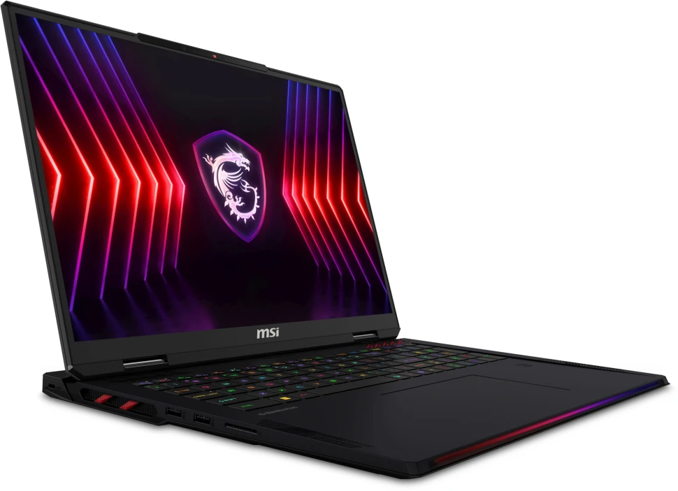 Ноутбук MSI Raider A18 HX A9WJG-216RU Ryzen 9 9955HX3D 64Gb SSD2Tb NVIDIA GeForce RTX 5090 24Gb 18" IPS UHD+ (3840x2400) Windows 11 Home black WiFi BT Cam (9S7-182L72-216)  