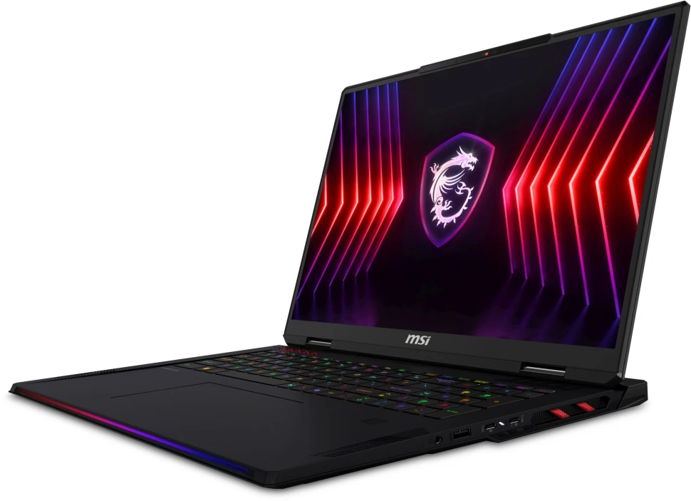 Ноутбук MSI Raider A18 HX A9WJG-216RU Ryzen 9 9955HX3D 64Gb SSD2Tb NVIDIA GeForce RTX 5090 24Gb 18" IPS UHD+ (3840x2400) Windows 11 Home black WiFi BT Cam (9S7-182L72-216)  