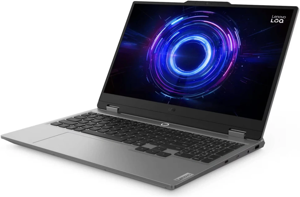 Ноутбук Lenovo LOQ 15IRX10 Core i7 14700HX 16Gb SSD512Gb NVIDIA GeForce RTX 5060 8Gb 15.6" IPS FHD (1920x1080) без ОС grey WiFi BT Cam (83JE00YLPS)  