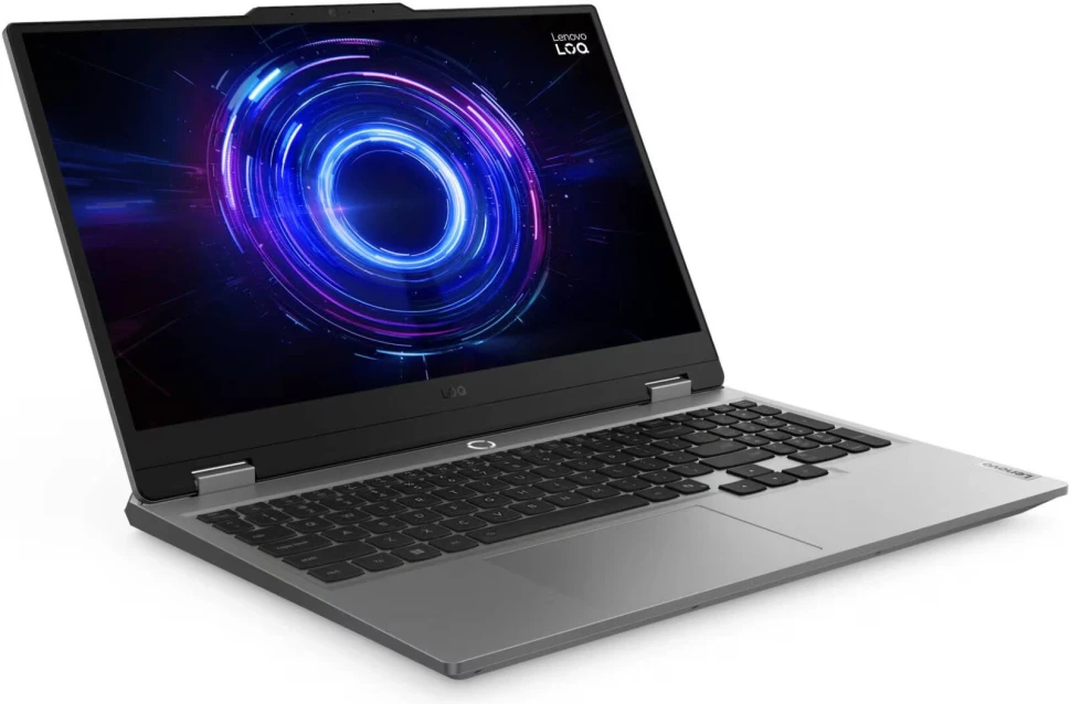 Ноутбук Lenovo LOQ 15IRX10 Core i7 14700HX 16Gb SSD512Gb NVIDIA GeForce RTX 5060 8Gb 15.6" IPS FHD (1920x1080) без ОС grey WiFi BT Cam (83JE00YLPS)  