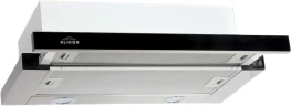 Вытяжка встраиваемая Elikor IG6514MB нержавеющая сталь/черный управление: кнопочное (1 мотор)  