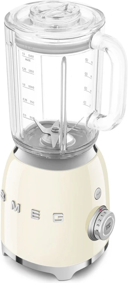 Блендер стационарный Smeg BLF03CREU 800Вт кремовый/серебристый  