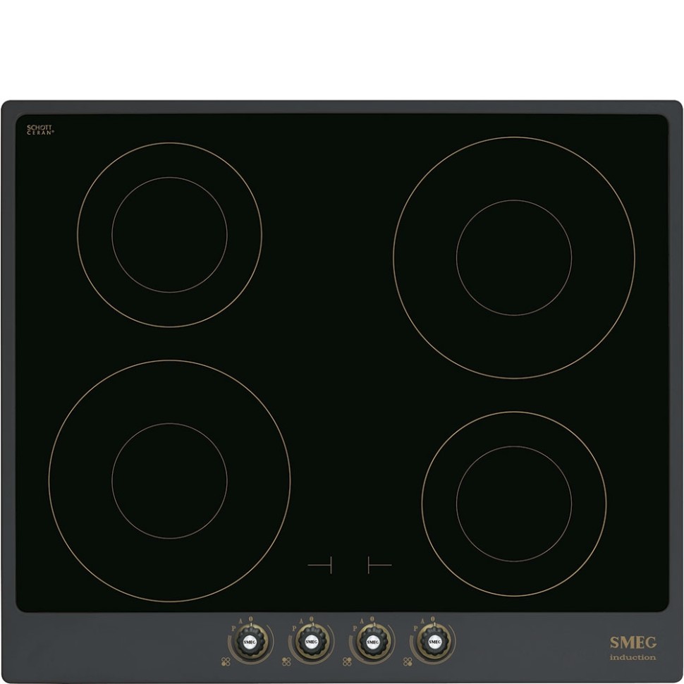 Индукционная стеклокерамич. панель Smeg SI764AOM  
