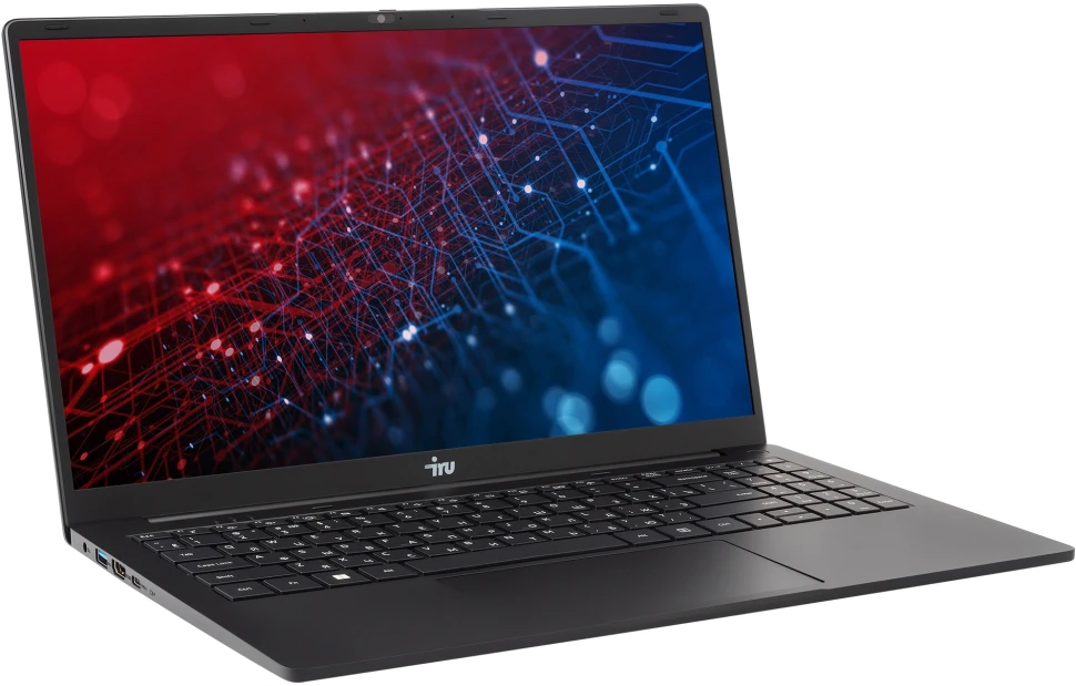 Ноутбук IRU Strato 15ALID5 Core i5 1235U 8Gb SSD256Gb Intel UHD Graphics 15.6" IPS FHD (1920x1080) Windows 11 Pro black WiFi BT Cam 6000mAh (2150071)  