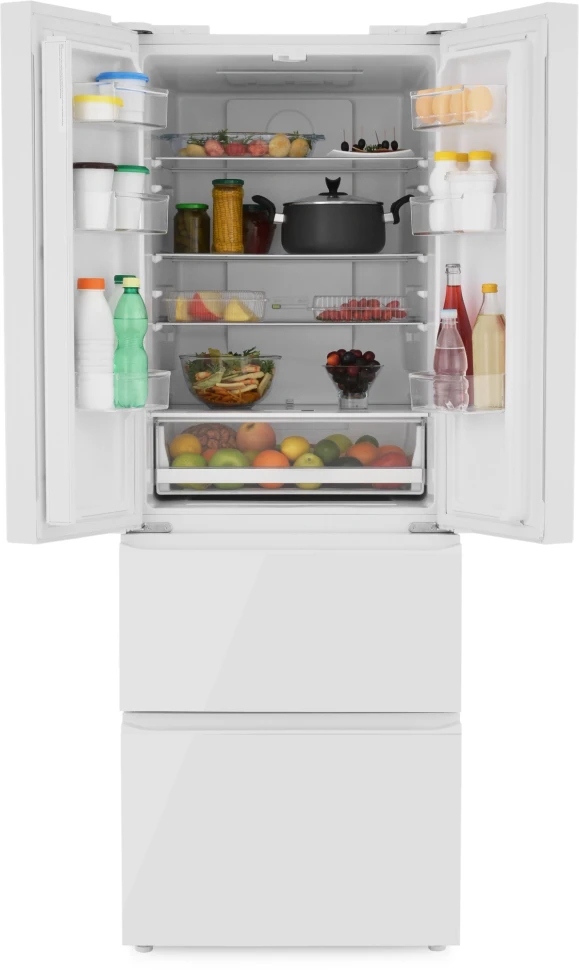 Холодильник Zugel ZRFD361W 3-хкамерн. белый инвертер  