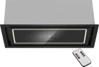 Вытяжка встраиваемая Weissgauff Quadra 600 Touch черный/стекло управление: сенсорное (1 мотор)