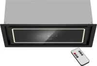 Вытяжка встраиваемая Weissgauff Quadra 600 Touch черный/стекло управление: сенсорное (1 мотор)