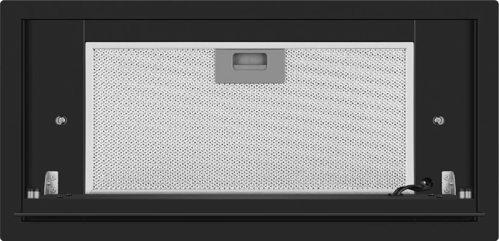 Вытяжка встраиваемая Weissgauff Quadra 600 Touch черный/стекло управление: сенсорное (1 мотор)