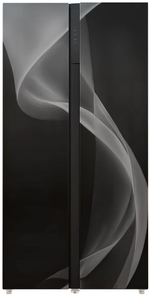 Холодильник Lex LSB530BLID WIND 2-хкамерн. черный/рисунок инвертер