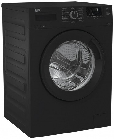 Стиральная машина Beko WSRE6512ZAA, черный  