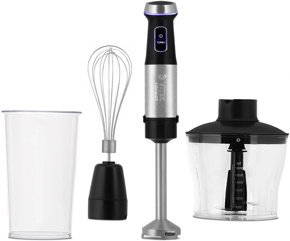 Блендер погружной Vitek VT-8538 1250Вт черный  