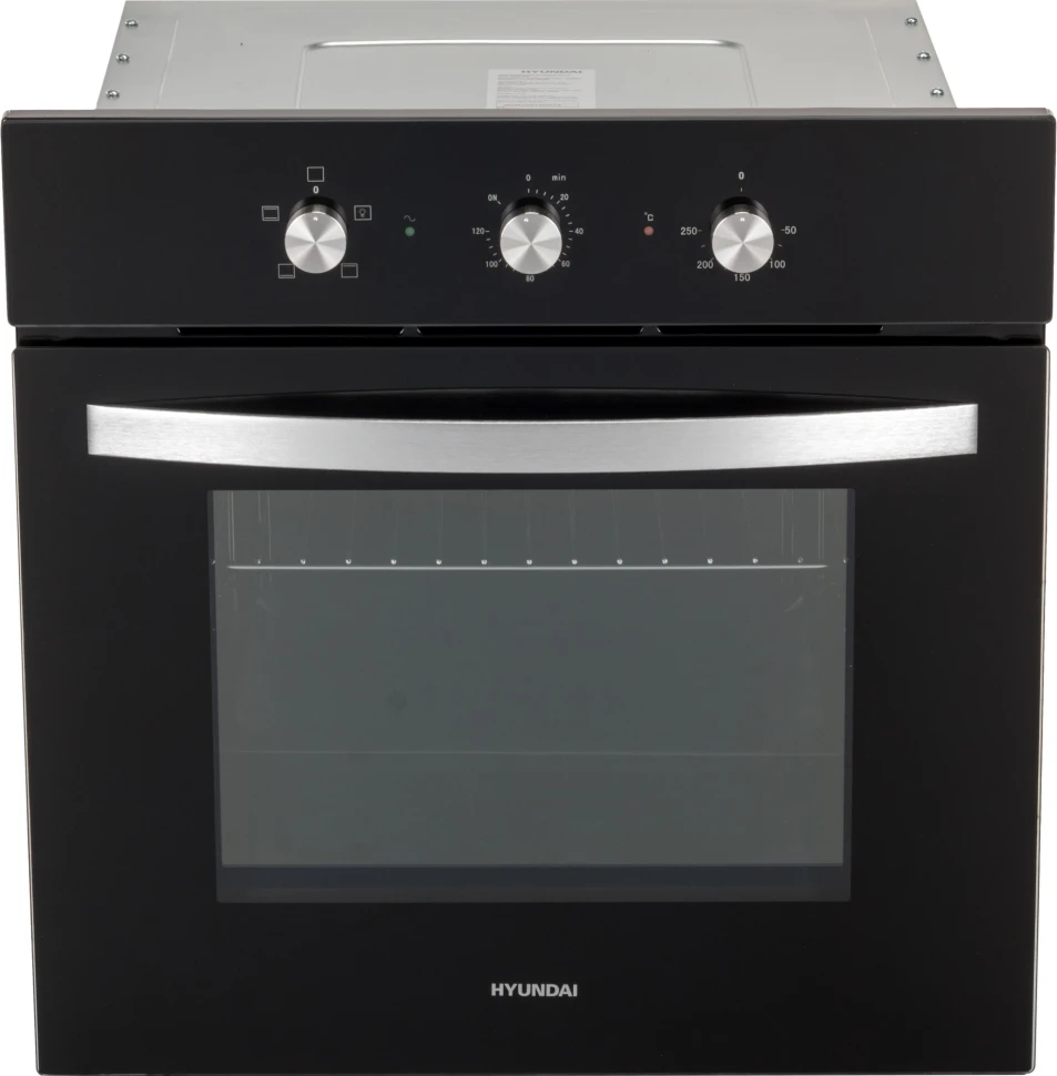 Духовой шкаф Электрический Hyundai HEO 6630 BG черный/серебристый