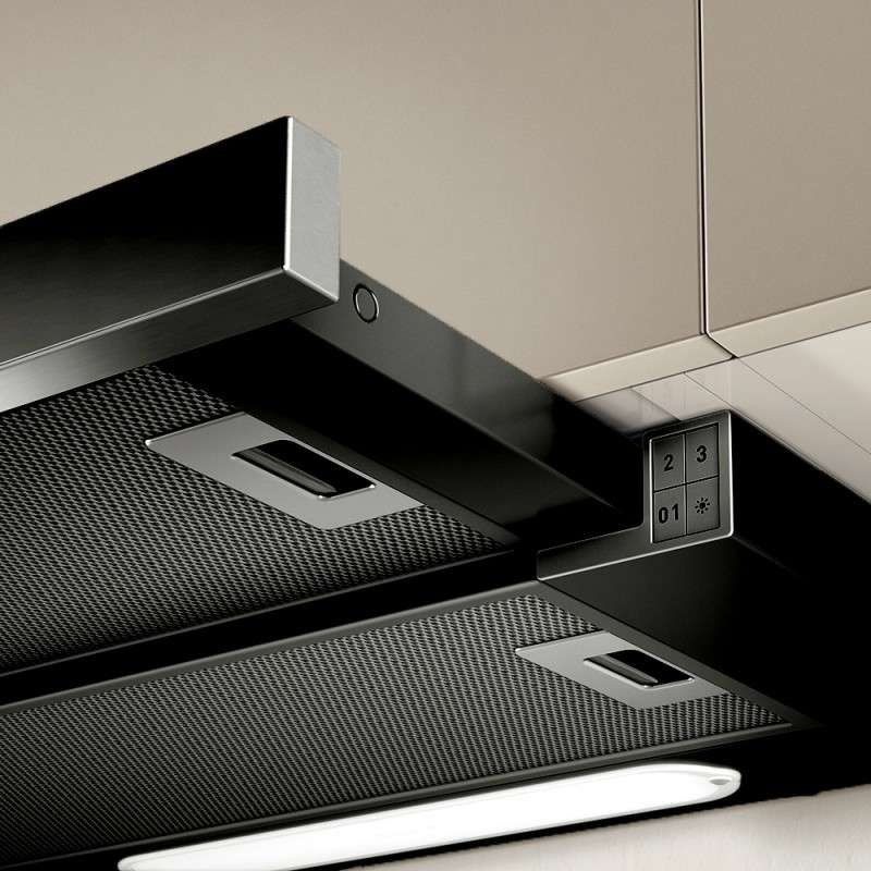 Вытяжка встраиваемая Elica Elite 14 Lux BL/A/60 черный управление: кнопочное (1 мотор)  