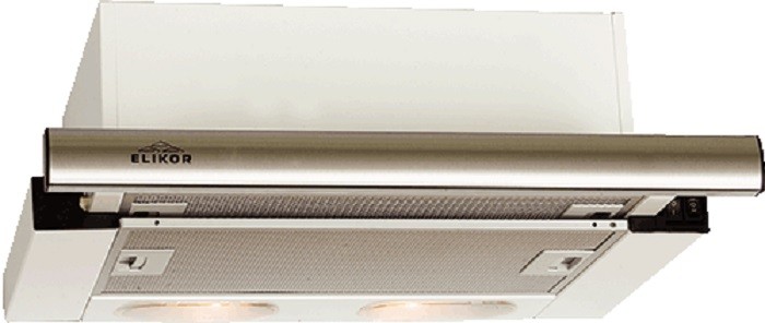 Вытяжка встраиваемая Elikor Интегра 50П-400-В2Л кремовый управление: кнопочное (1 мотор)  