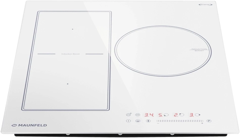 Индукционная варочная поверхность Maunfeld CVI453SBWH Inverter белый