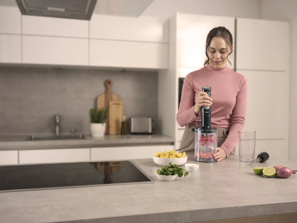 Блендер погружной Braun MultiQuick 5 MQ55755MBK 1000Вт черный  