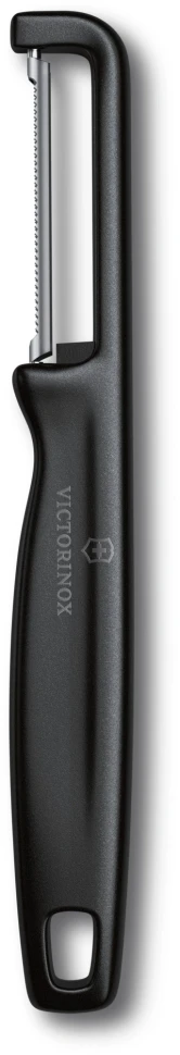 Овощечистка Victorinox Iotaс лезвием двухсторон. черный упак.:европодвес (6.0943.3)