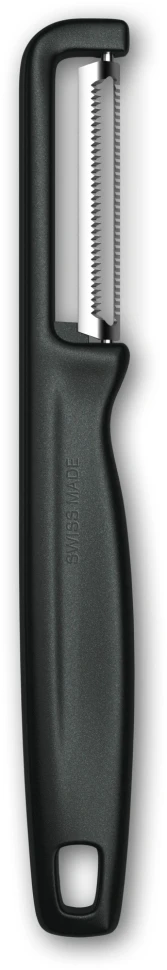 Овощечистка Victorinox Iotaс лезвием двухсторон. черный упак.:европодвес (6.0943.3)