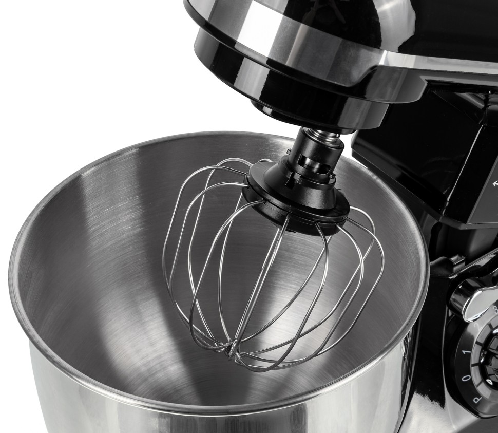 Миксер планетарный Kitfort КТ-1337-2 600Вт черный/серебристый  