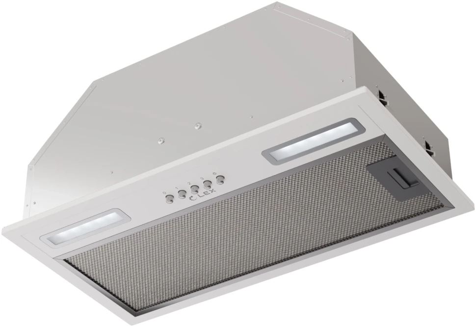 Вытяжка встраиваемая Lex Hyper 900 Inverter WH белый управление: кнопочное (1 мотор)