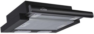 Вытяжка встраиваемая Elikor Интегра 45П-400-В2Л черный/черный управление: кнопочное (1 мотор)  