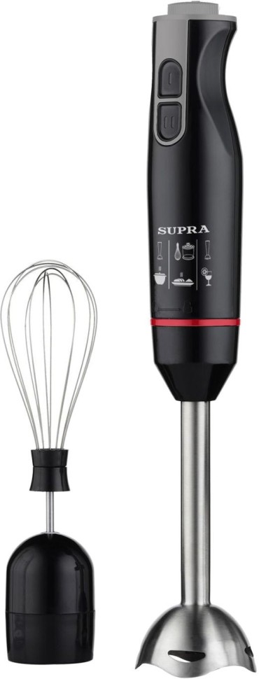 Блендер погружной Supra HBS-795 800Вт черный/красный  