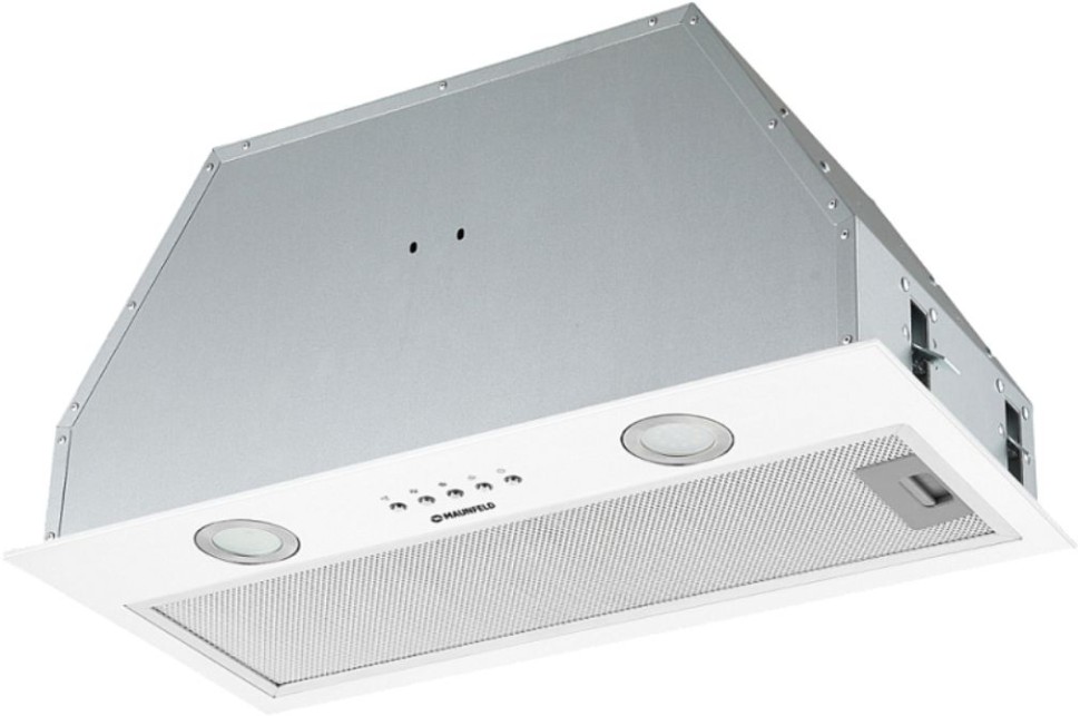 Вытяжка встраиваемая Maunfeld TRAPEZE 602M белый управление: кнопочное (1 мотор)  