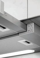 Вытяжка встраиваемая Elica Elite 14 Lux GRVT/A/60 черный/нержавеющая сталь управление: кнопочное (1 мотор)