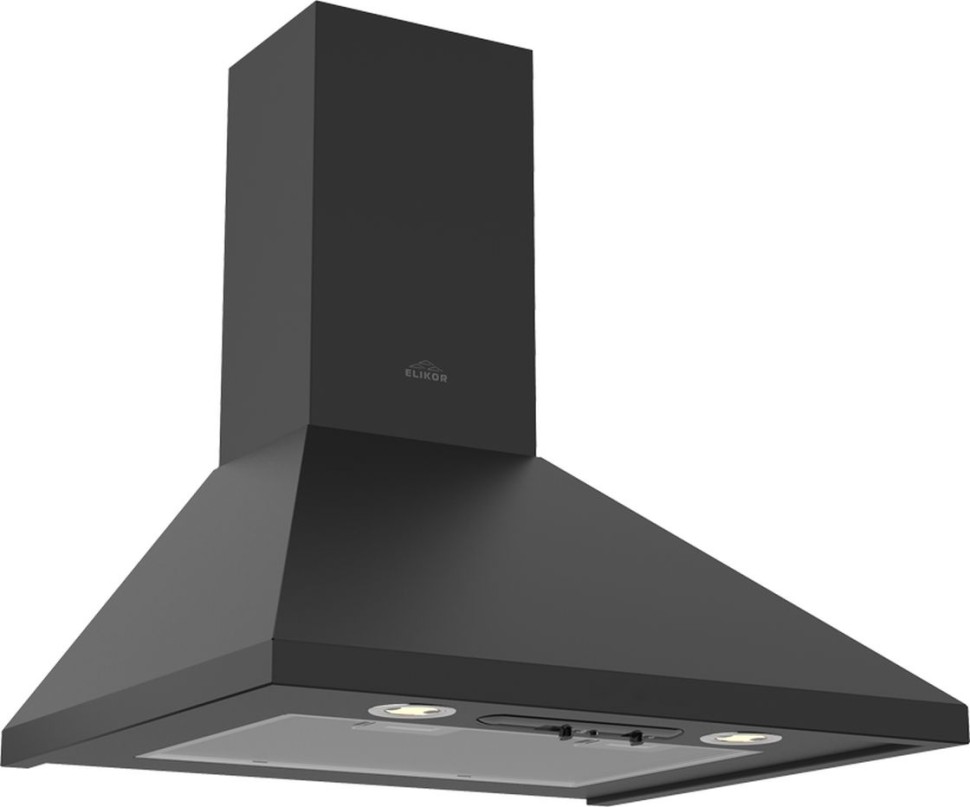 Вытяжка каминная Elikor Вента 60П-430-П3Л черный управление: ползунковое (1 мотор)  