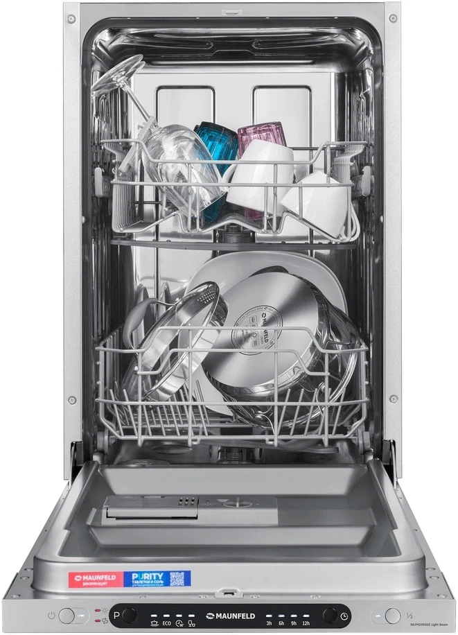 Посудомоечная машина встраив. Maunfeld MLP4249G02 Light Beam 2100Вт узкая