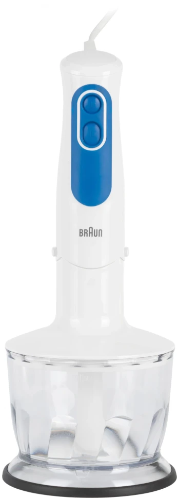 Блендер погружной Braun MQ3035 SAUCE 700Вт белый/синий  