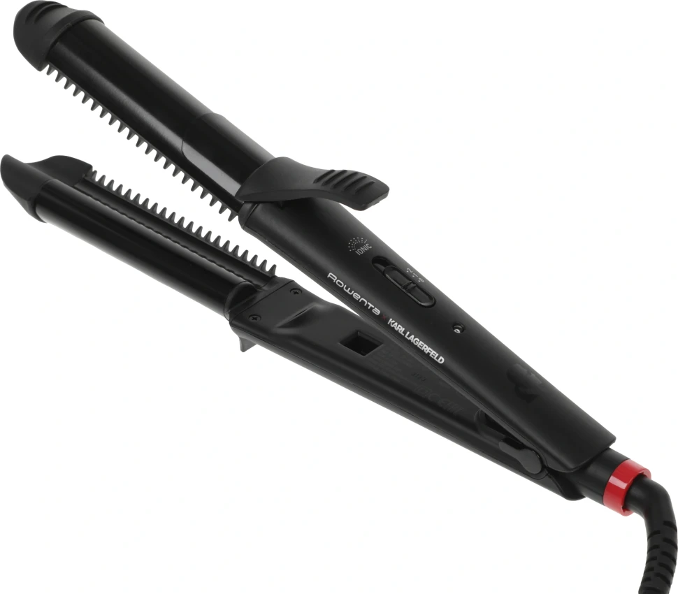 Мульти-Стайлер Rowenta CF451LF0 66Вт черный макс.темп.:200С покрытие:керамическое (1830008551)  