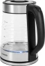 Чайник электрический Starwind SKG2111 2л. 1800Вт черный/прозрачный корпус: стекло  