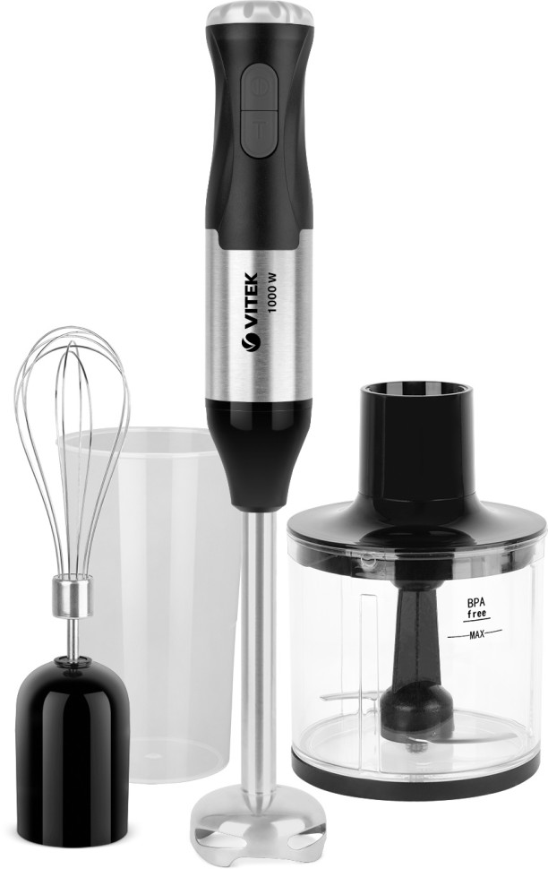 Блендер погружной Vitek Midnight VT-1479 1000Вт разноцветный  