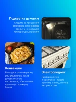 Плита Газовая Gorenje GKS6C71CLI слоновая кость (металлическая крышка) реш.чугун