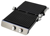 Электрогриль Hyundai HYG-5047 2200Вт серебристый/черный